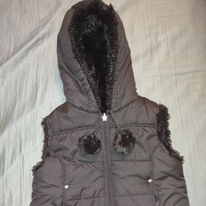 KC COLLECTIONS       Reversible Hooded Vest Jacket